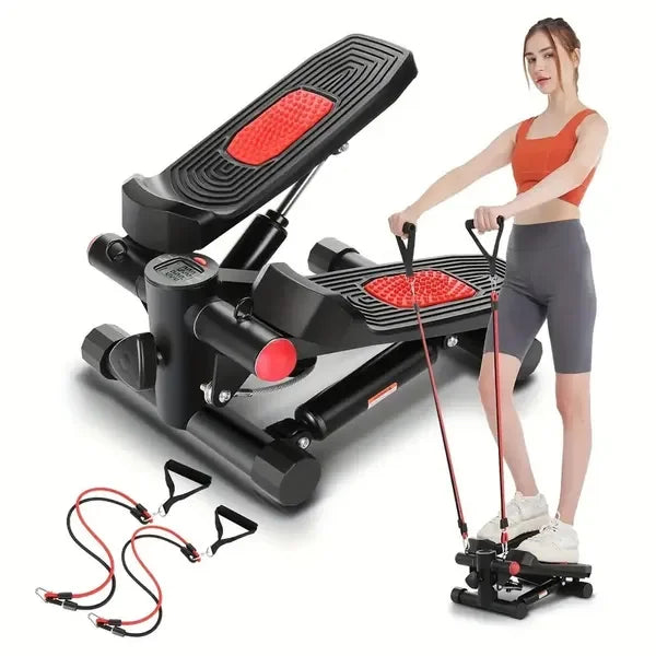 Upgraded Hydraulic Silent Stepper with LCD Display, 330lbs Capacity, Foldable Leg Exercise Machine for Home Fitness Training