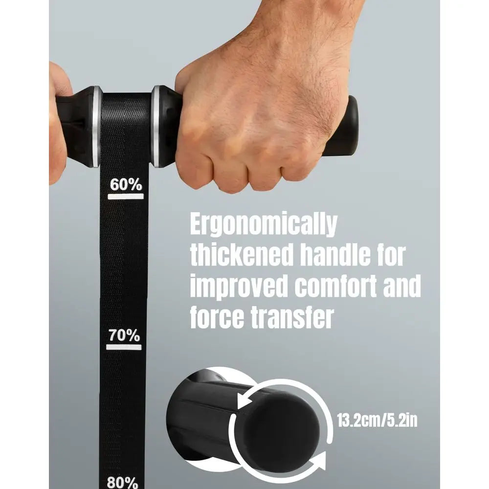 Forearm Strengthener & Exerciser, Wrist Roller with Silicone Grip, Heavy-Duty Strap for Grip Strength and Muscle Recovery