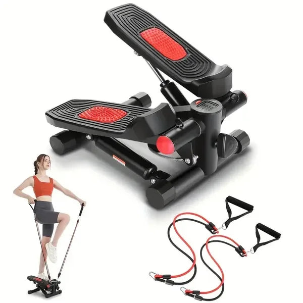 Upgraded Hydraulic Silent Stepper with LCD Display, 330lbs Capacity, Foldable Leg Exercise Machine for Home Fitness Training