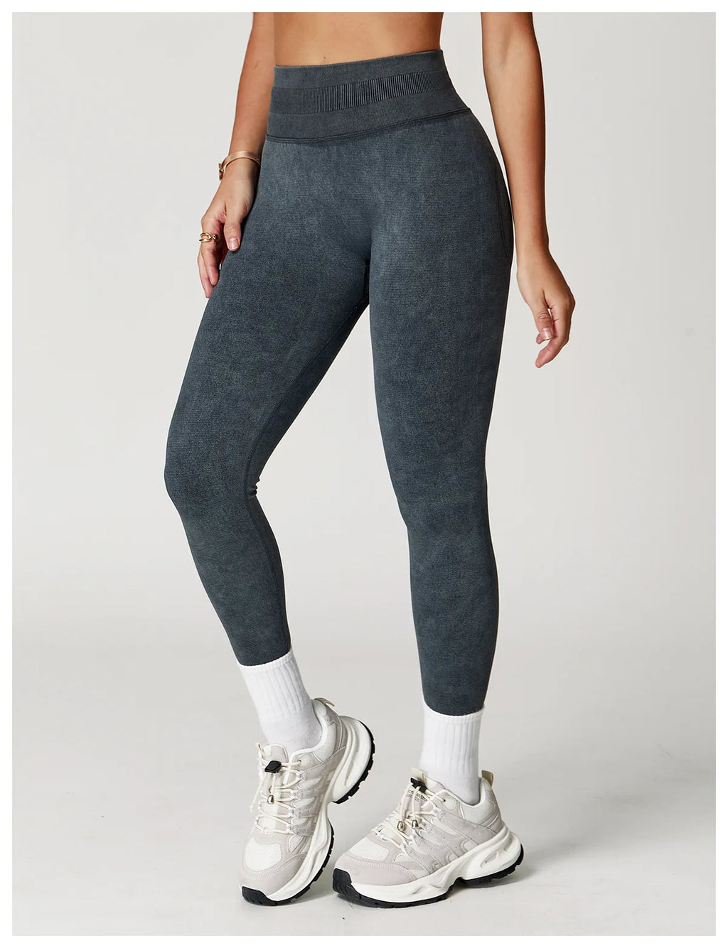 Yoga Pants Sports Leggings Women Seamless Sports Yoga Pant High Waist Ribbed Gym Clothes Fitness Workout Wear Scrunch Bum Tights